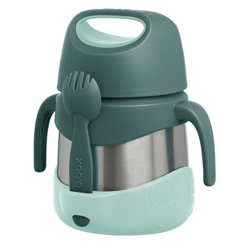 Termo con cuchara/tenedor 335ml Emerald Forest B.Box