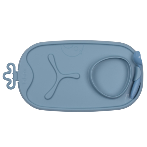 Bandeja silicona Roll + Go con cuchara Ocean B.Box