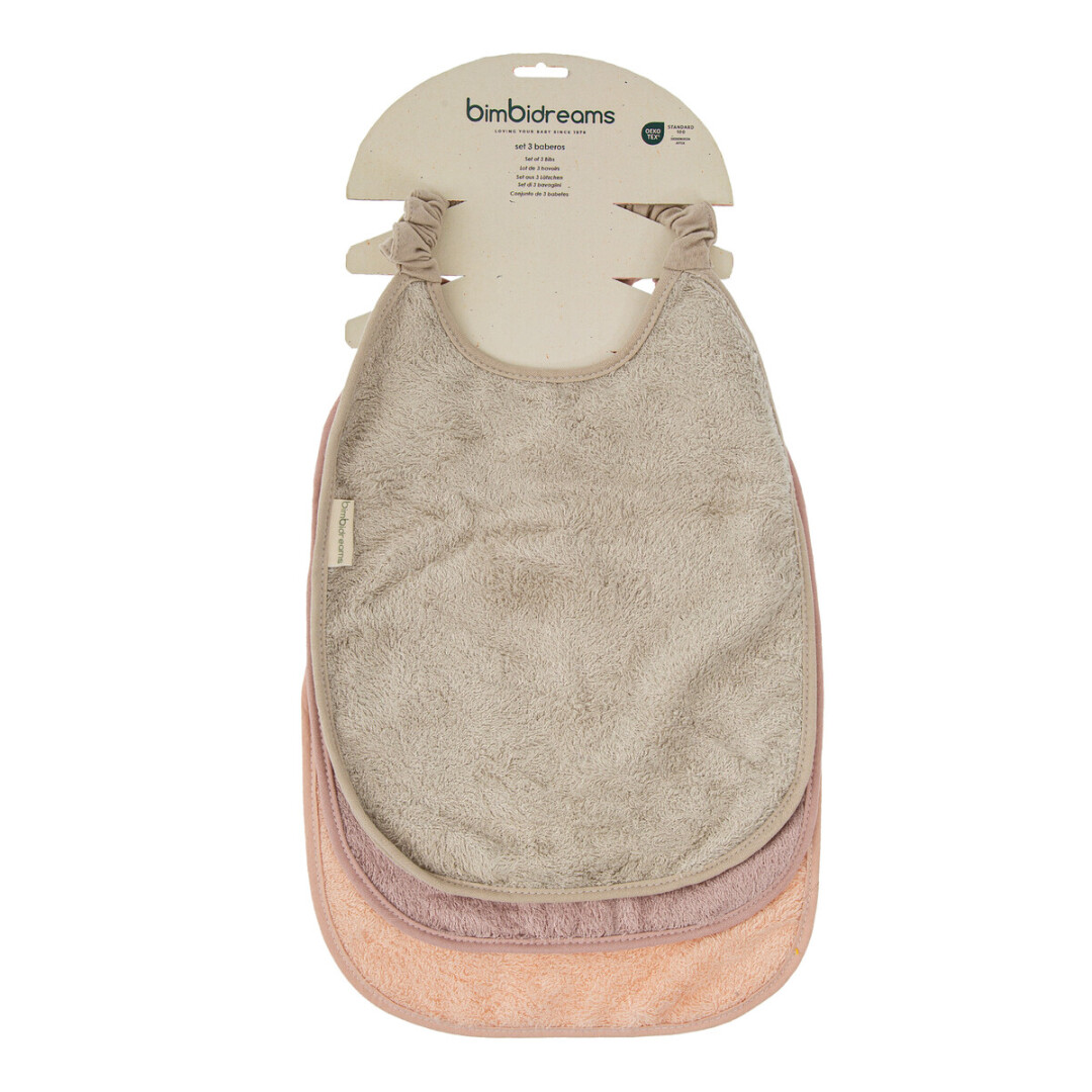Baberos Guardería Pack 3 Basics Bimbidreams