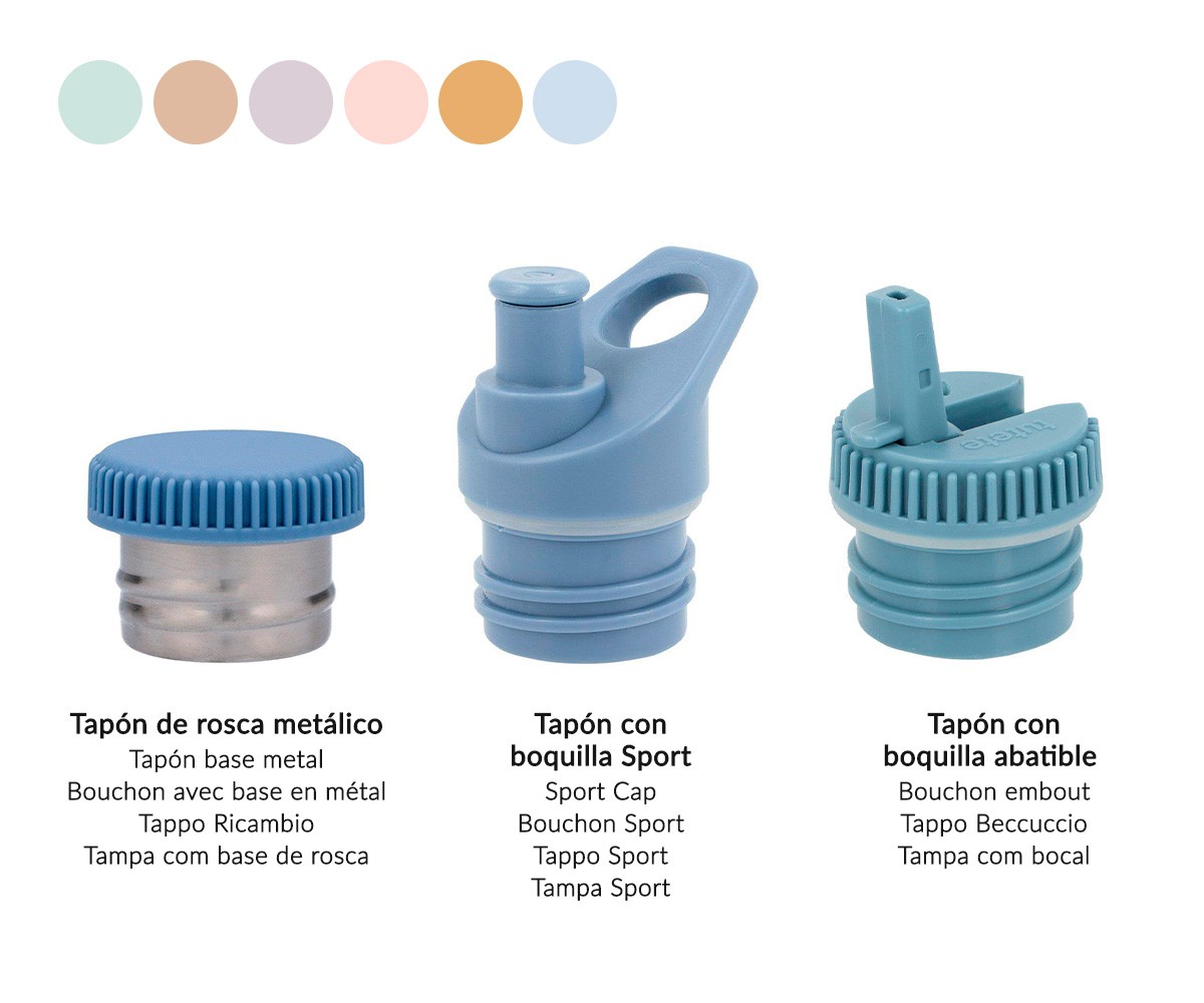 Tapón con Boquilla para Botella Acero Sand - Imagen 2