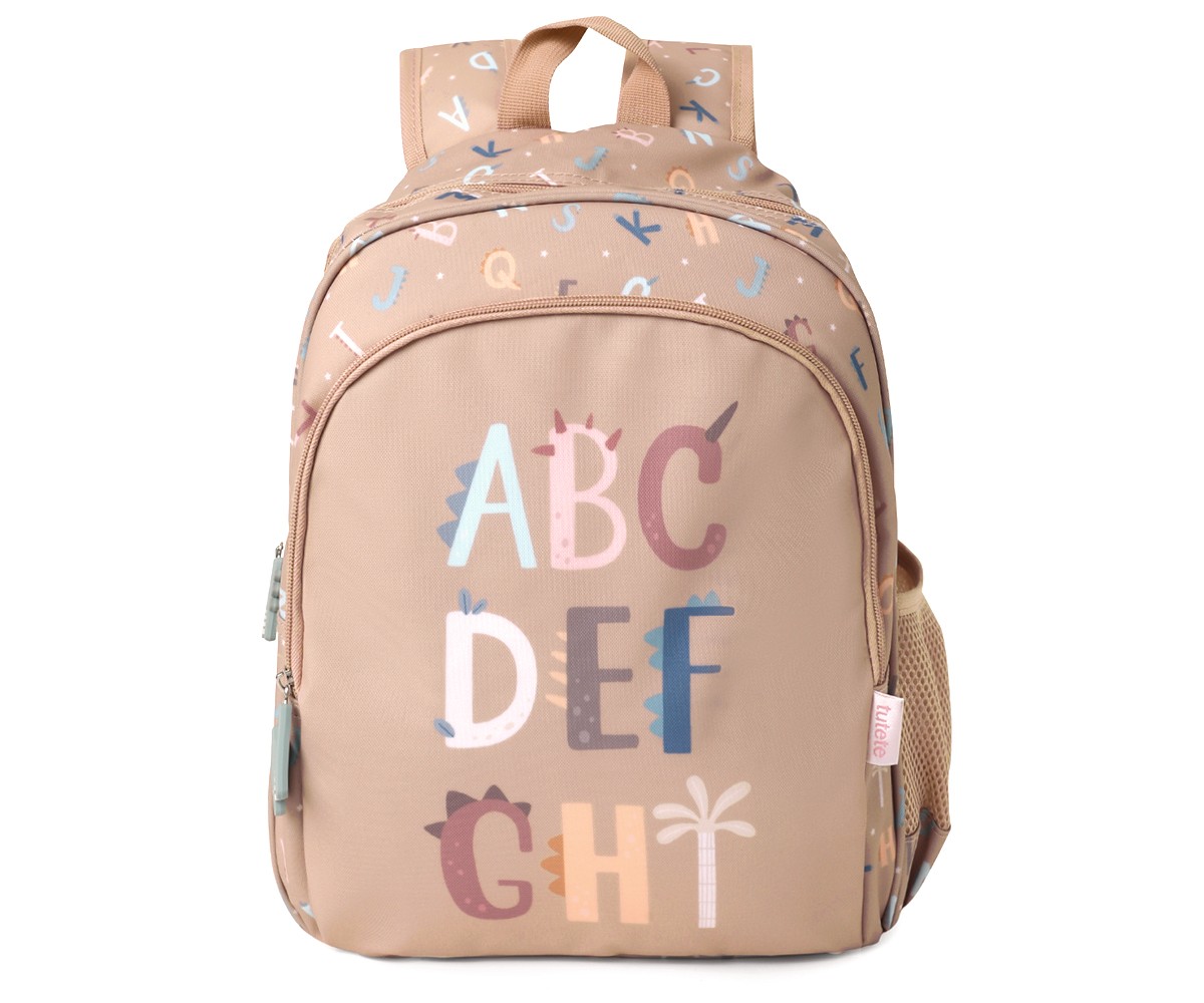 Mochila Mediana Funny Letters + Llavero Personalizable