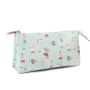 Estuche 3 Compartimentos The Three Little Pigs Personalizable