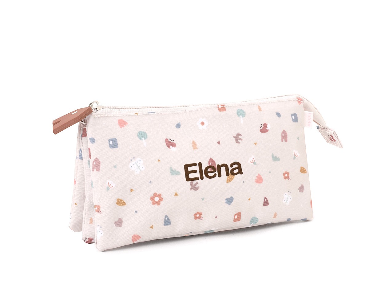Estuche 3 Compartimentos Geometric Nature Personalizable - Imagen 2