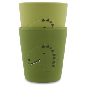 Silicona vaso 2-pack - Mr. Dino Trixie