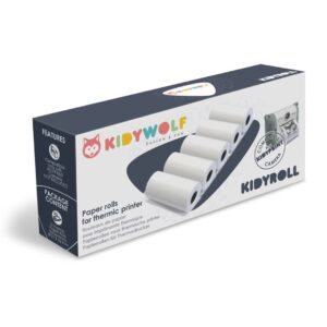Papel térmico (5 rollos) Kidywolf