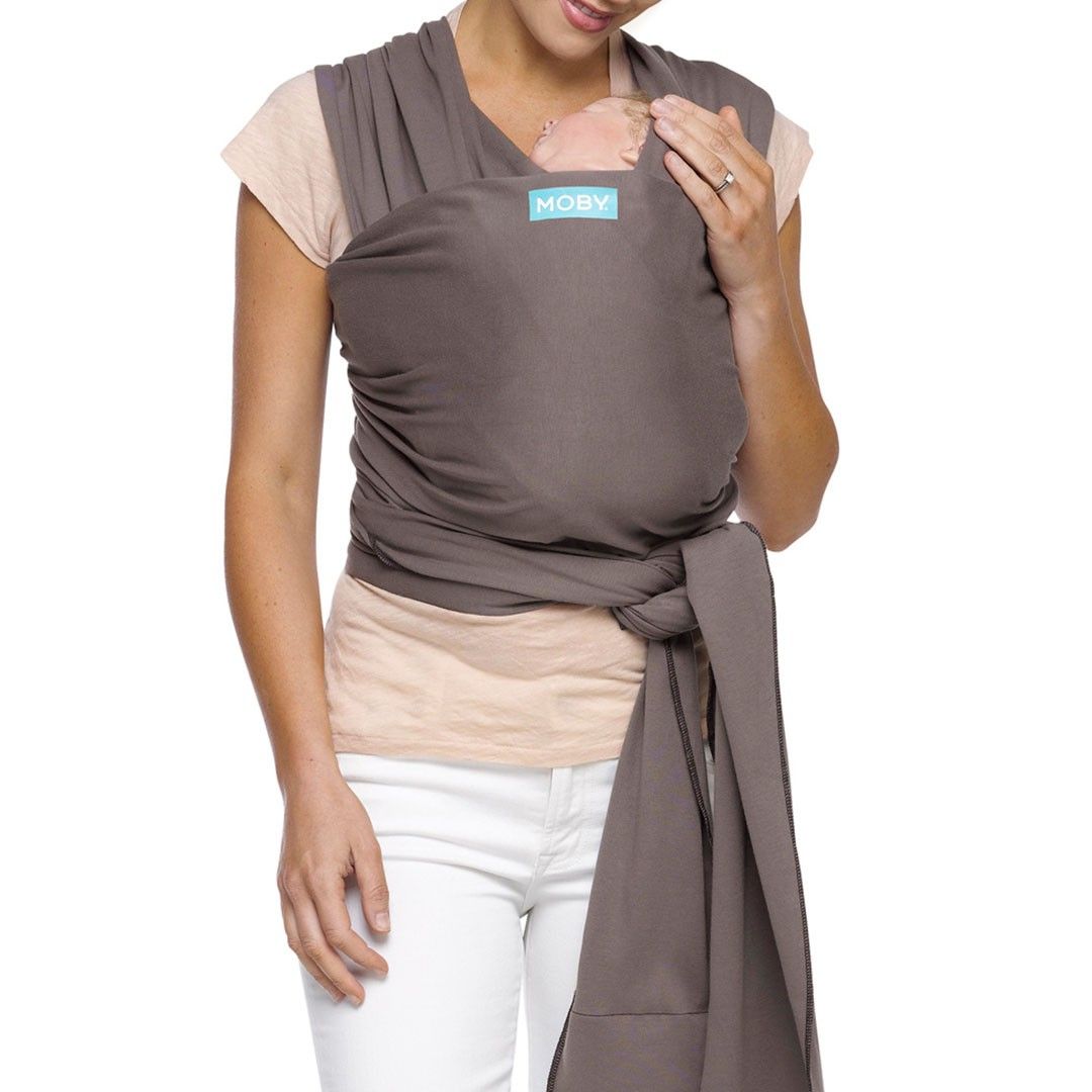 Fular Portabebés Elástico Moby Wrap Classic Slate - Imagen 2