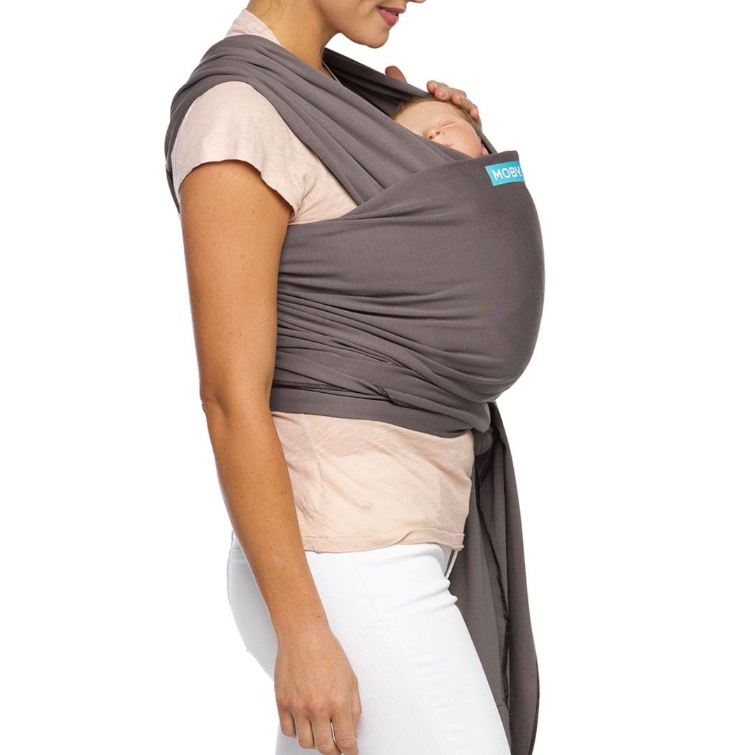 Fular Portabebés Elástico Moby Wrap Classic Slate - Imagen 3