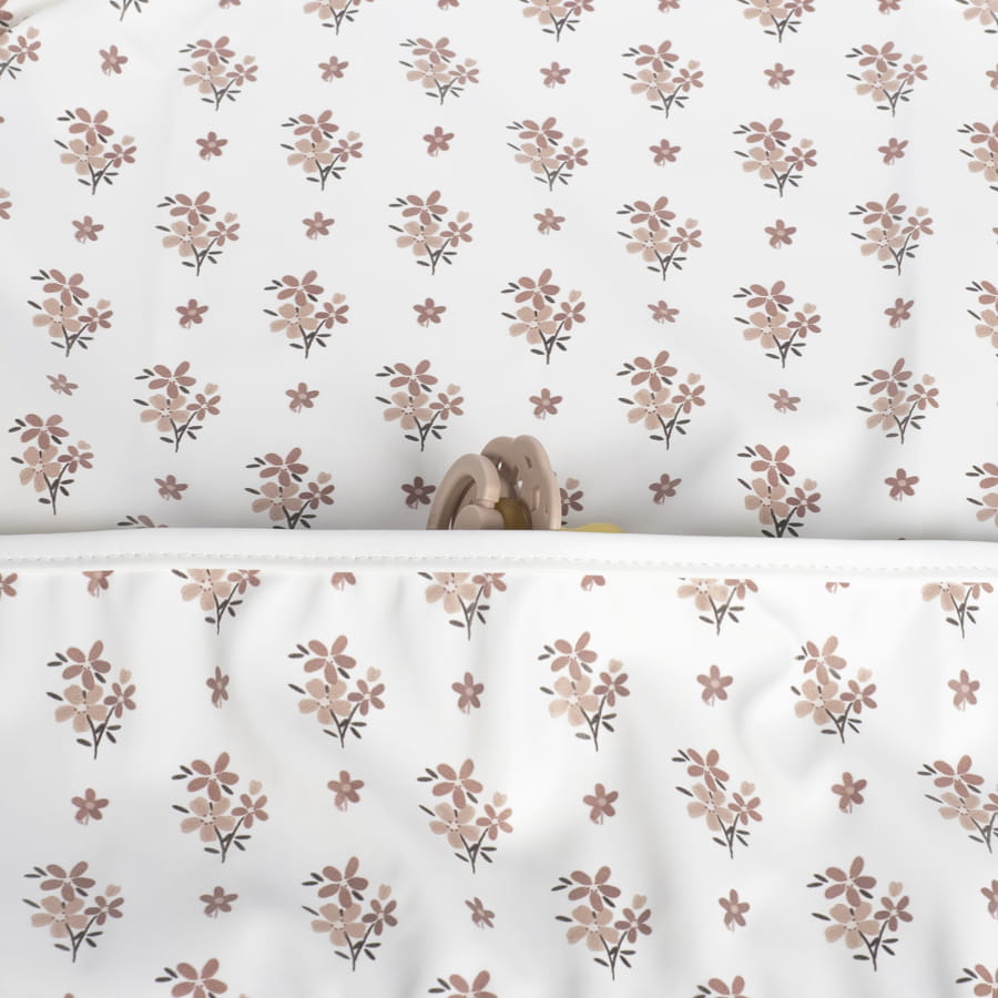 Babero con Mangas Botton Flores - Imagen 4