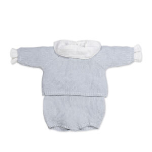 Set Tricot Jersey + Ranita + Body Bámbula Azul 0-1 M 56CM