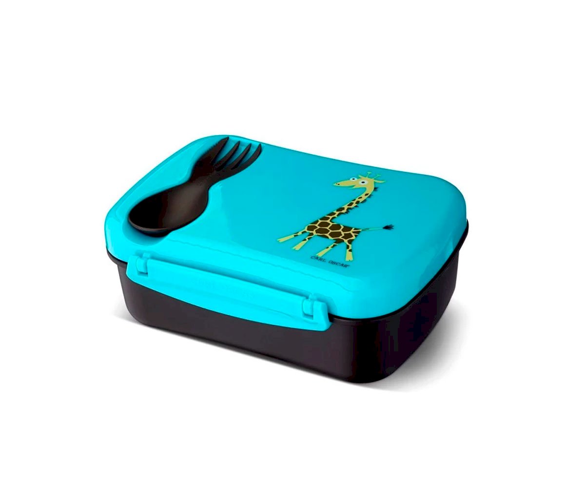 Caja de Almuerzo N'ice Box Kids Jirafa Turquoise Carl Oscar - Imagen 3