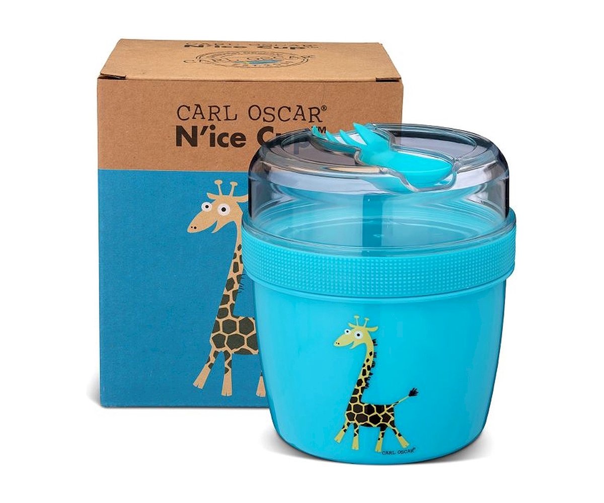 Fiambrera Snack N'ice Cup L Jirafa Turquesa Carl Oscar - Imagen 2
