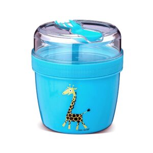 Fiambrera Snack N'ice Cup L Jirafa Turquesa Carl Oscar