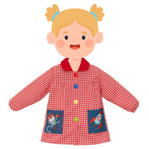 Baby Infantil con cuello y dos bolsillos Tigre Astronauta