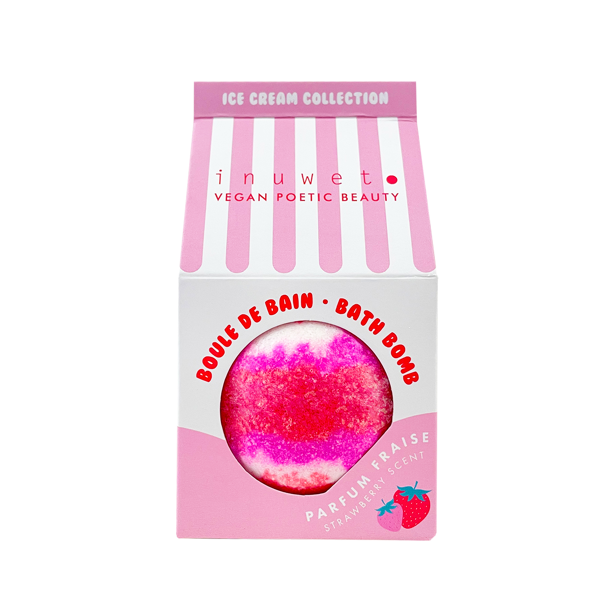Bomba de baño colección helado - aroma fresa - Imagen 2