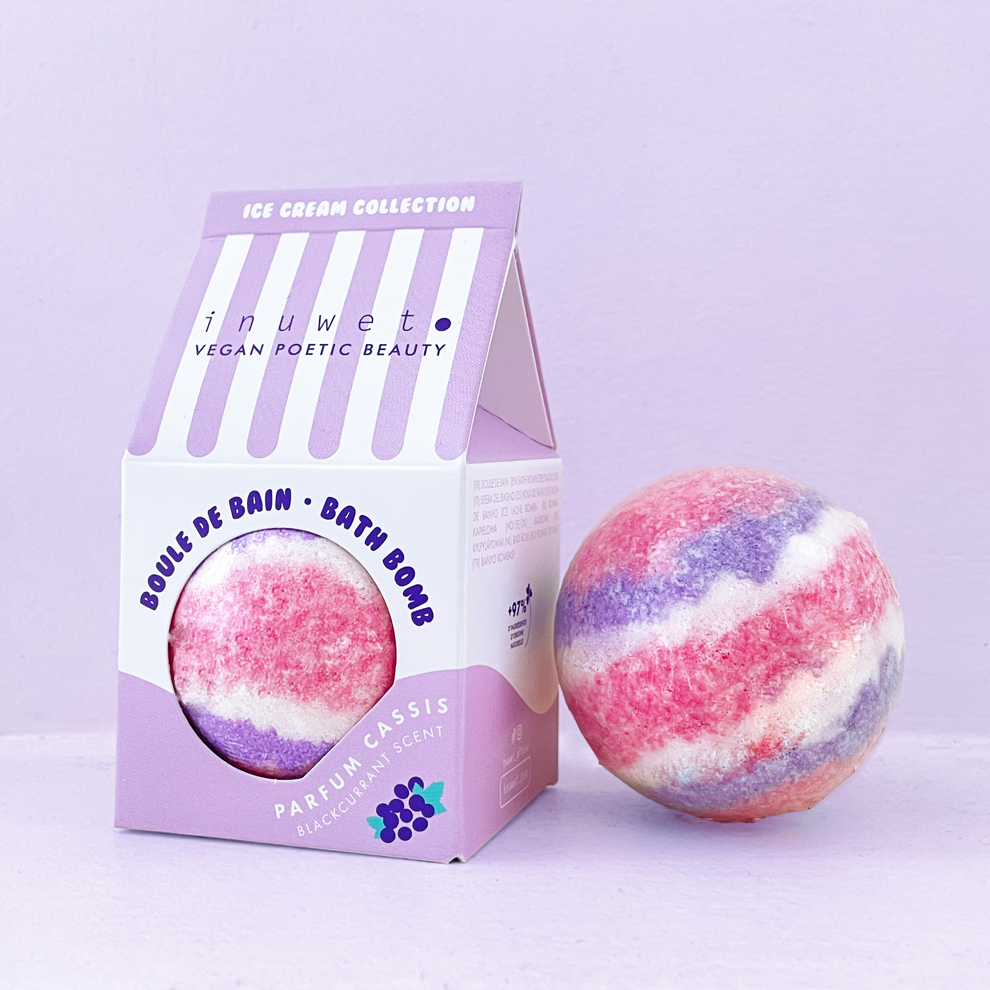 Bomba de baño colección helado - aroma arándanos