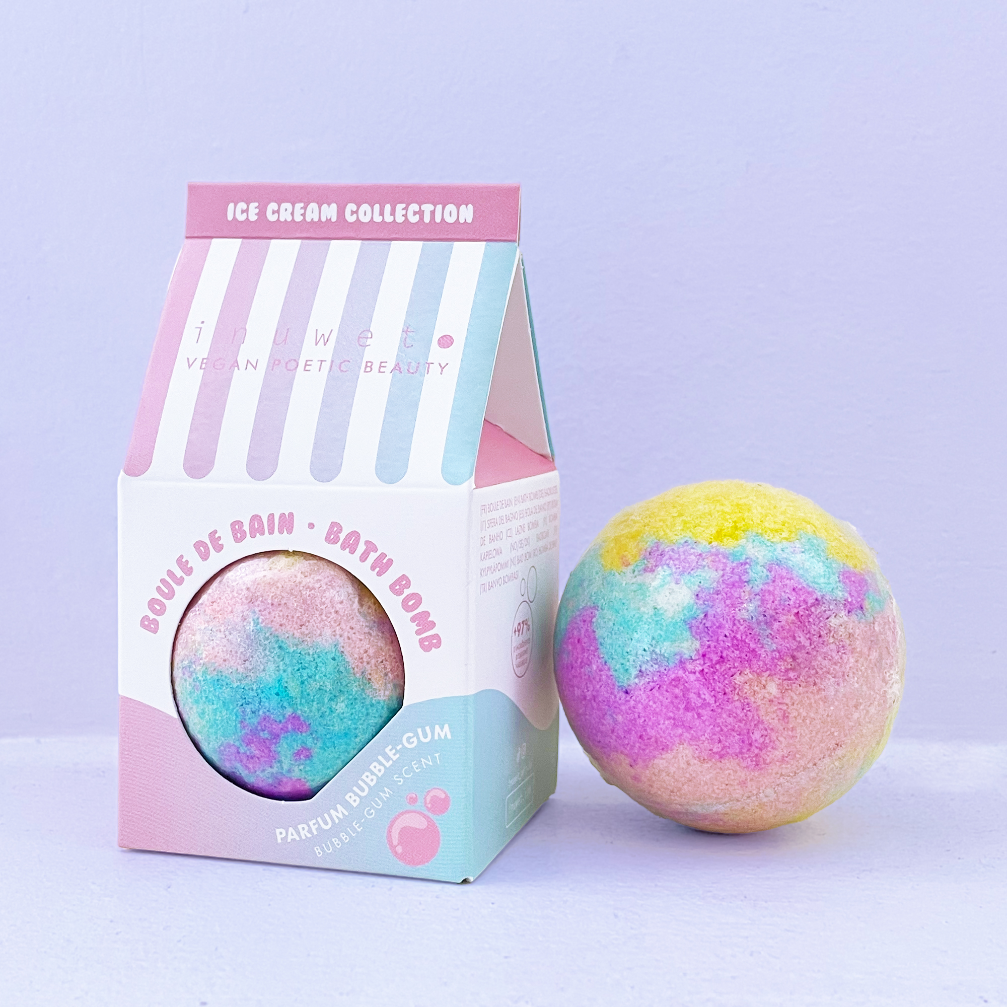 Bomba de baño colección helado - aroma chicle