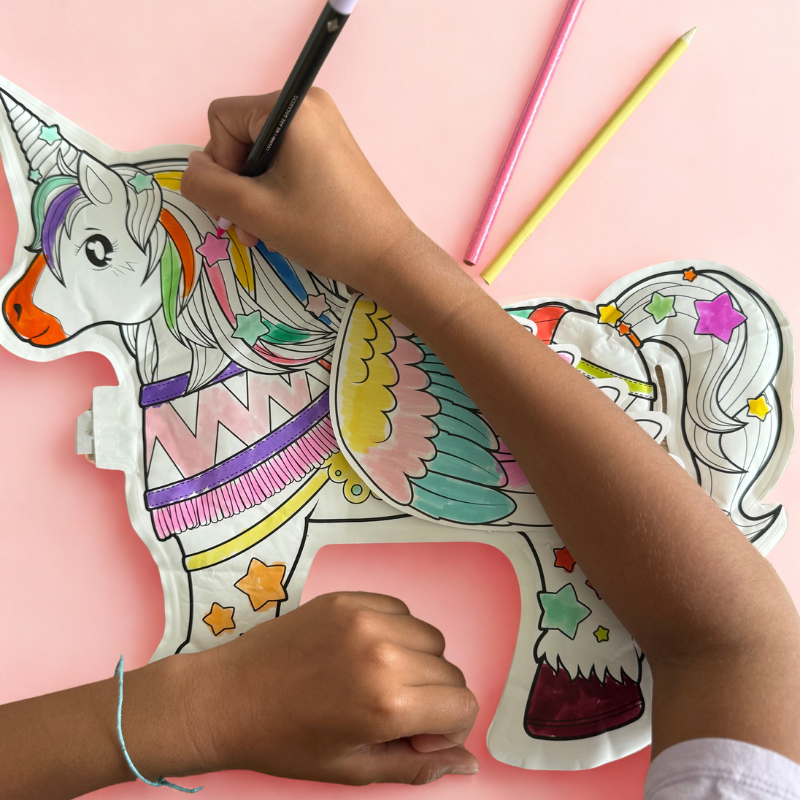 Unicornio: 1 inflable gigante + pegatinas brillantes - Imagen 6