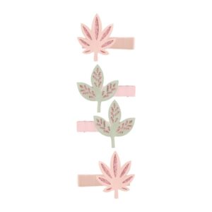 Set de 4 clips Leafs