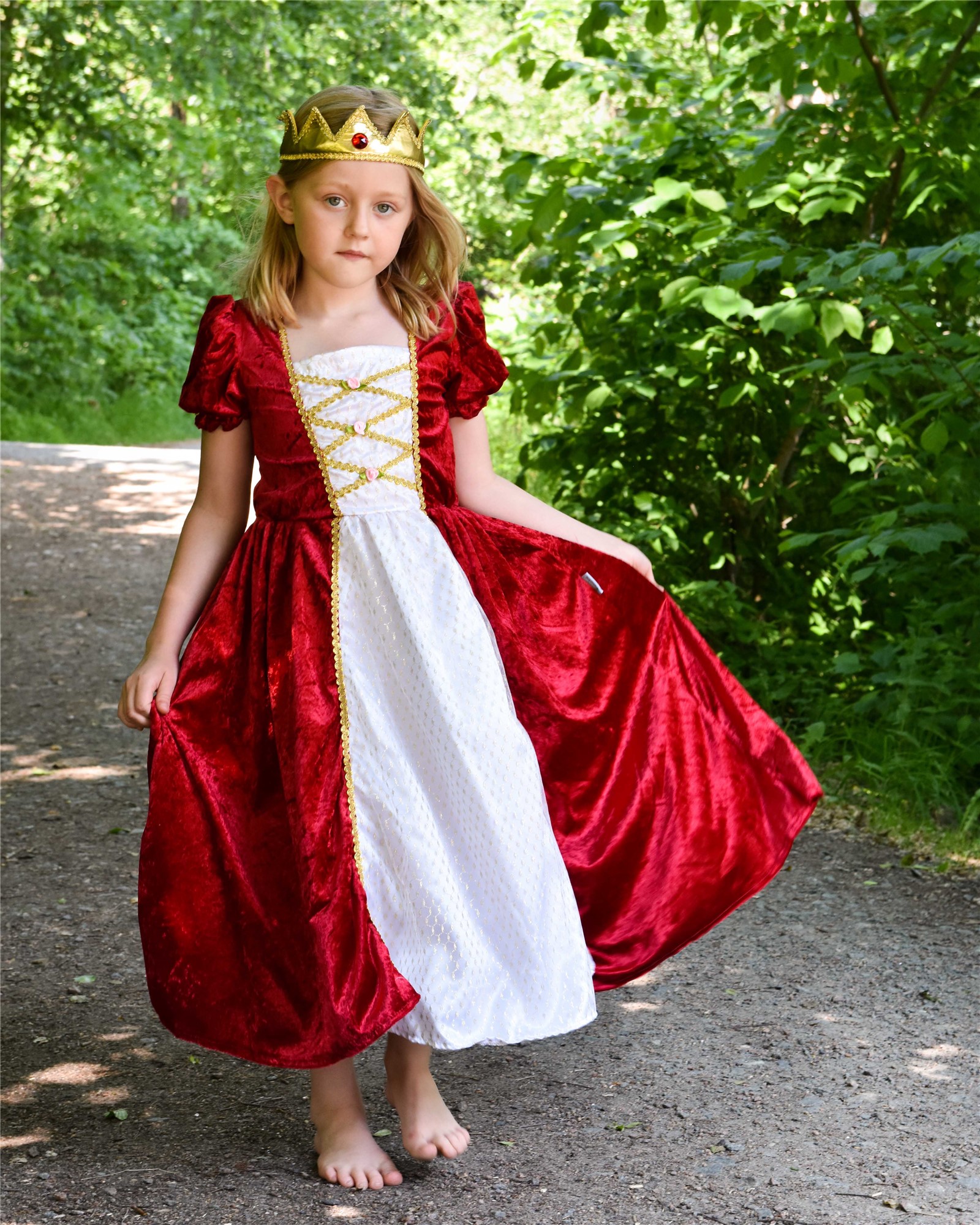 Disfraz Princesa Rojo Den Goda Fen - Imagen 9