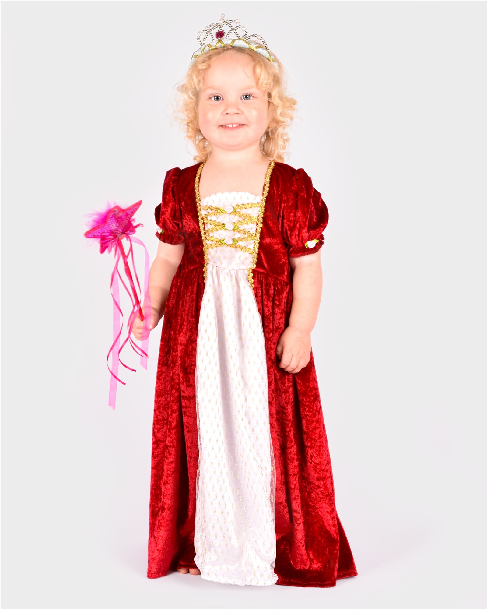 Disfraz Princesa Rojo Den Goda Fen - Imagen 2