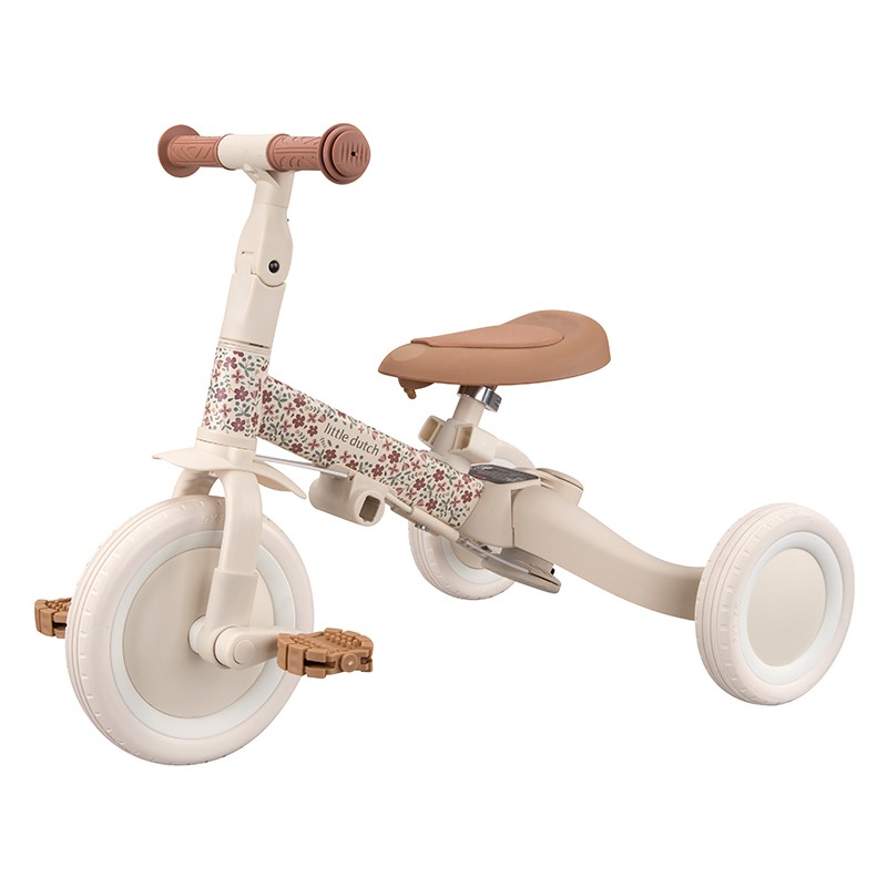 Triciclo con Barra Blanca Little Dutch - Imagen 2