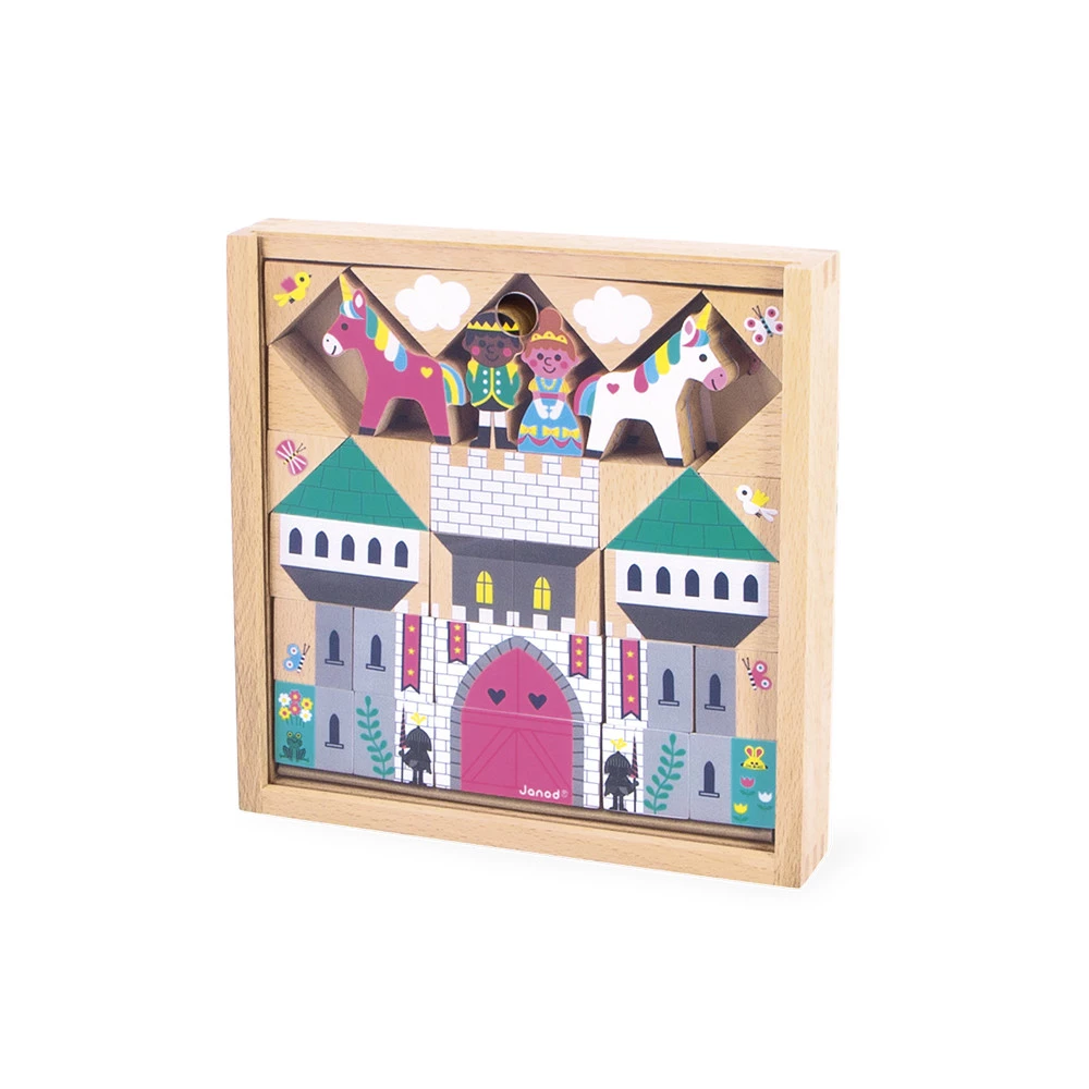 Juego de 3 bloques de madera Reino Encantado - Cross Roads Janod
