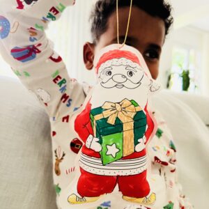 Tres inflables (Árbol + Santa + Estrella) y 3 cordones para colgar del árbol