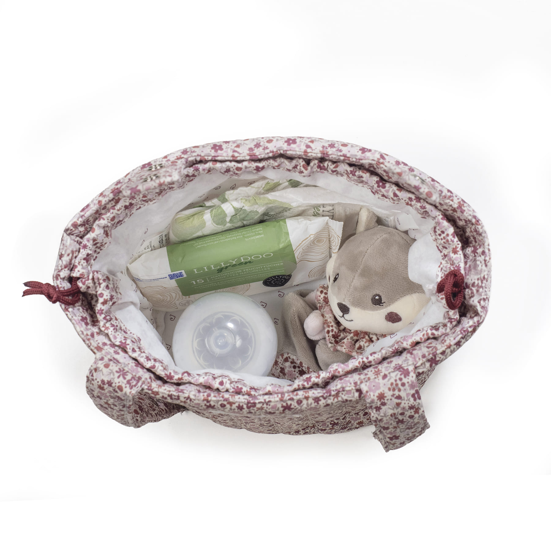 Bolsa Bucket Cherry Flores - Imagen 4