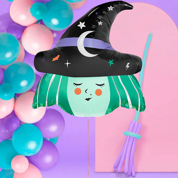 Globo Foil Bruja Truco o Trato Halloween - Imagen 2