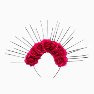 Diadema Halloween Catrina Rojo