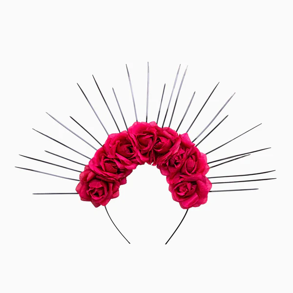 Diadema Halloween Catrina Rojo