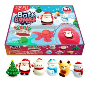 Pack 6 Bombas Baño Surprise Santa Claus