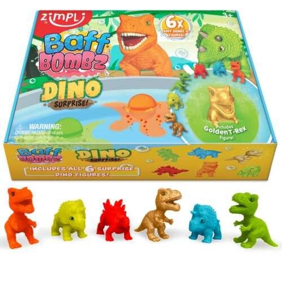 Pack 6 Bombas Baño Surprise Dinos