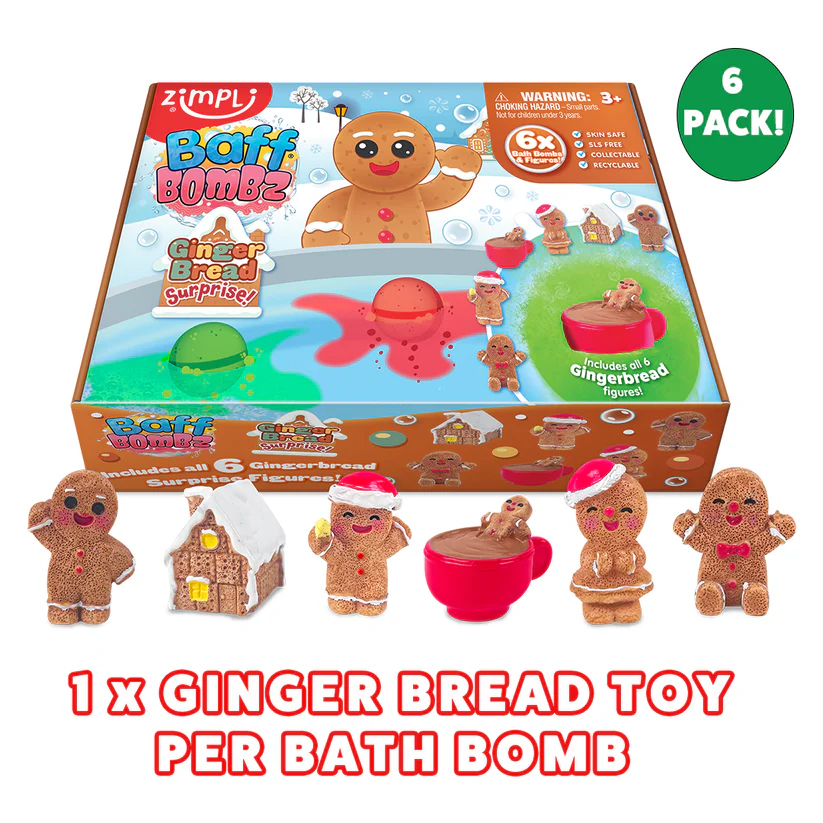 Pack 6 Bombas Baño Surprise Gingerbread - Imagen 2