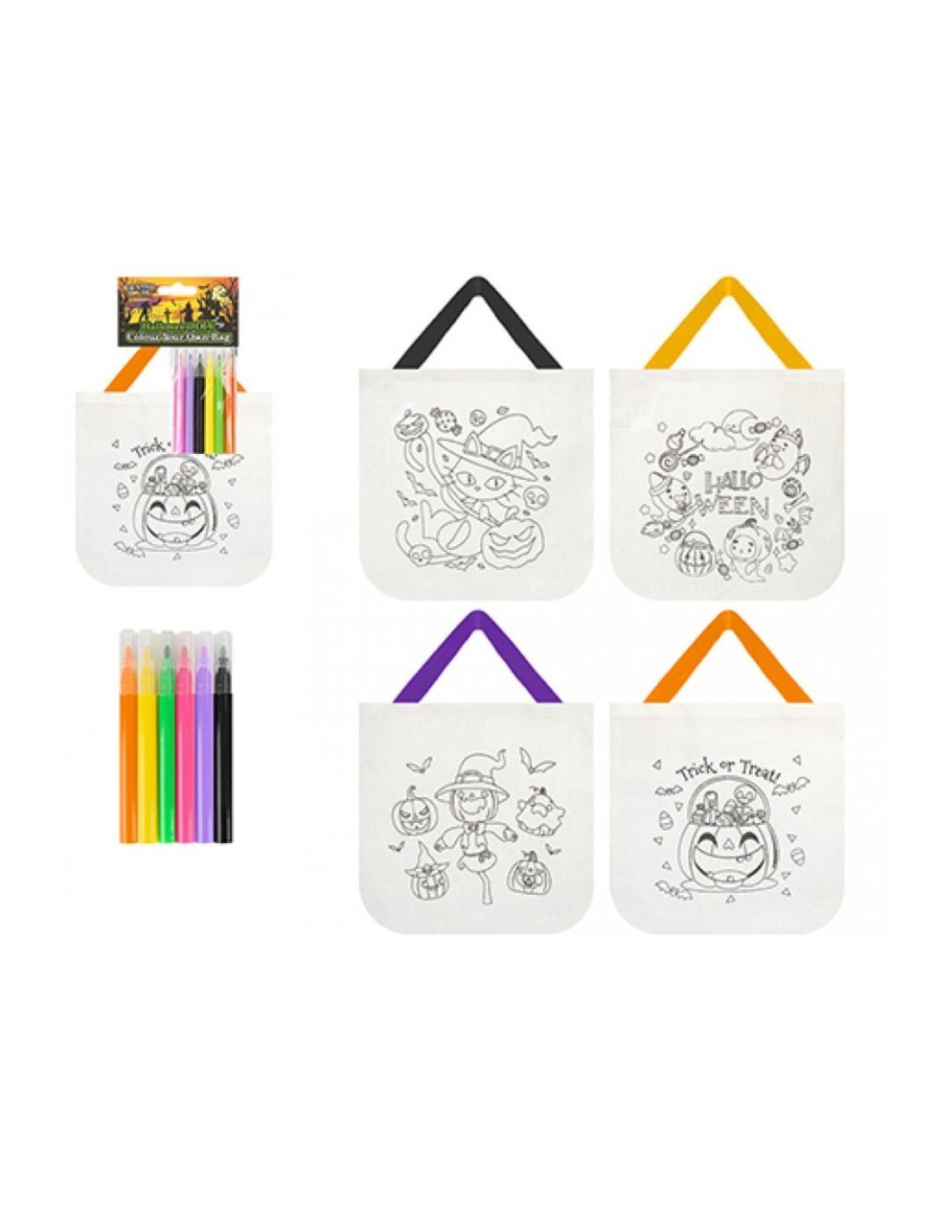 Bolsas Para Colorear Halloween