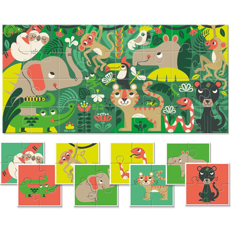 Dudù Baby Puzzle Collection - La Jungla - Imagen 2