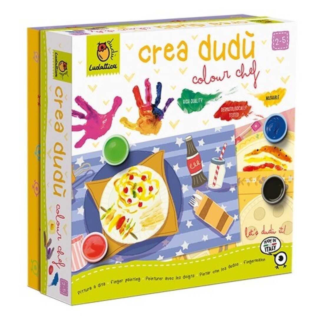 Crea Dudù - Colour Chef - Pintar con los Dedos