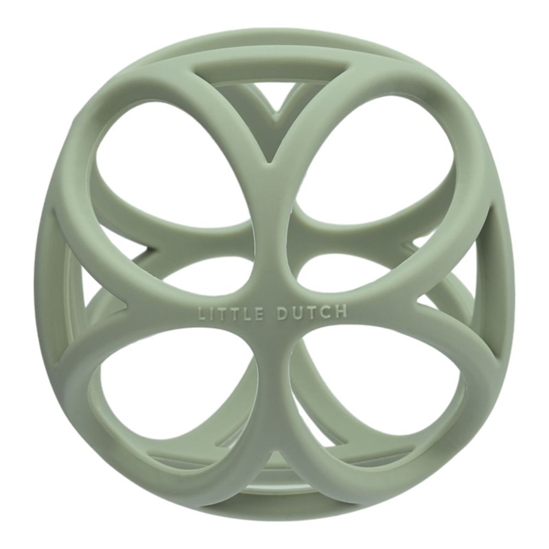 Pelota Sensorial Silicona Verde Little Dutch - Imagen 2