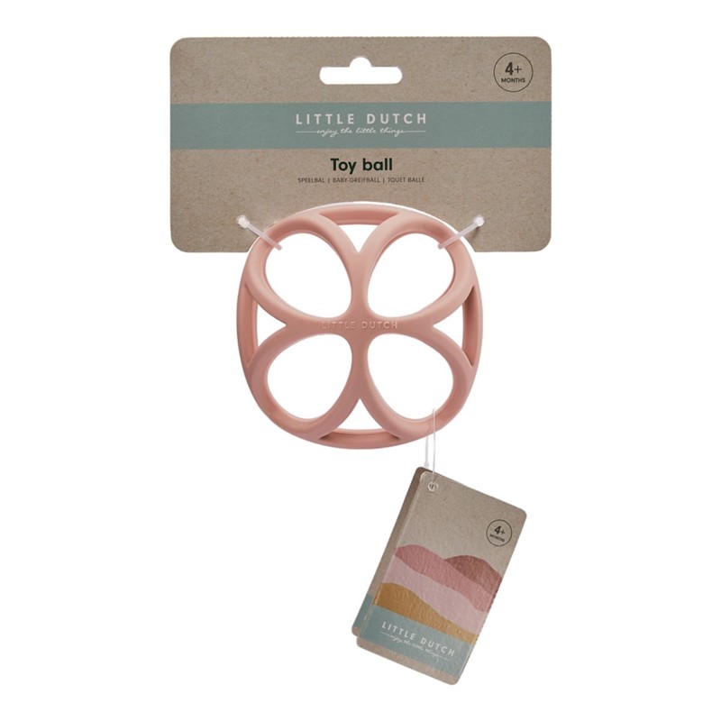 Pelota Sensorial Silicona Rosa Little Dutch - Imagen 4
