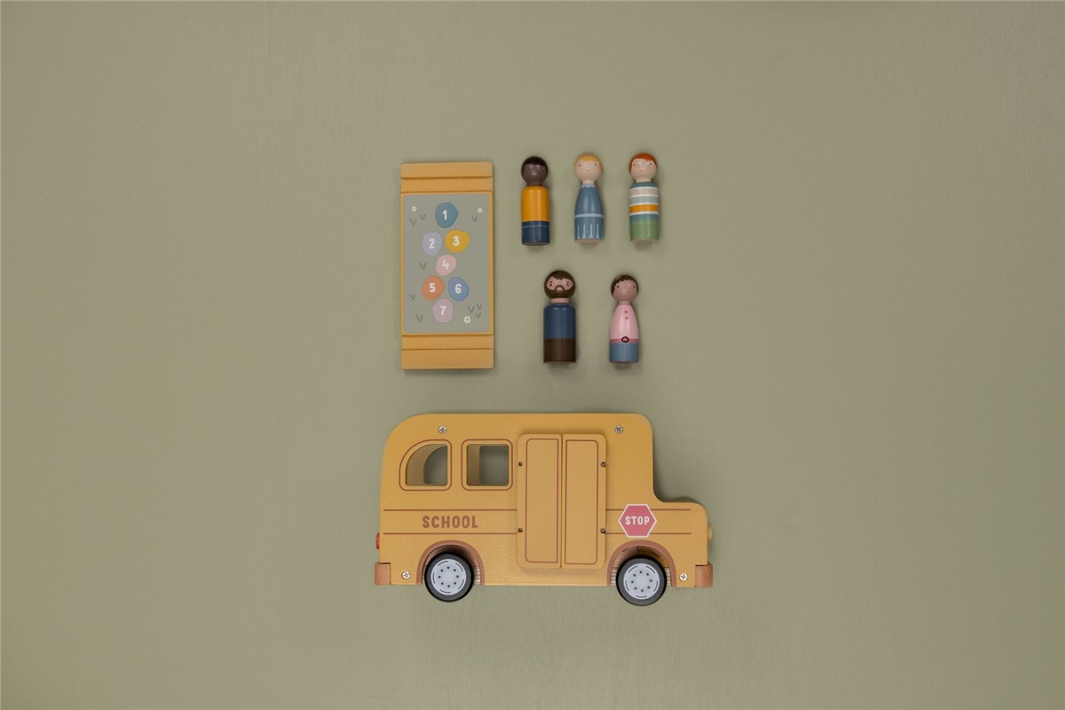 Bus Escolar con Muñecos Little Dutch - Imagen 8