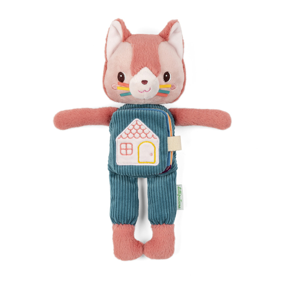 Libro de Tela y Peluche Fosforescente Jeanne la Gata
