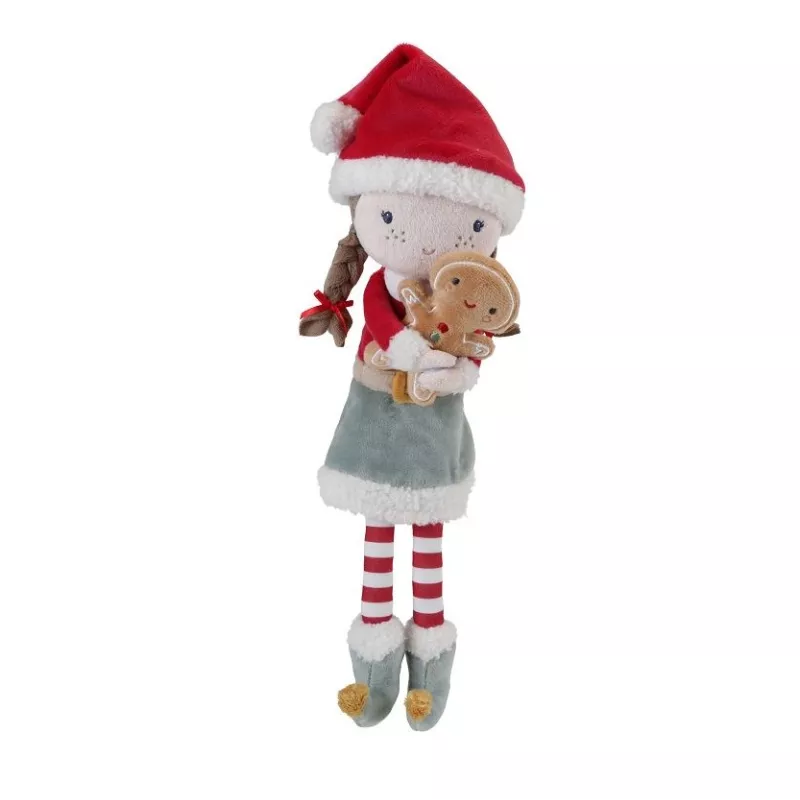 Rosa Muñeca Blandita Navidad Little Dutch - Imagen 3