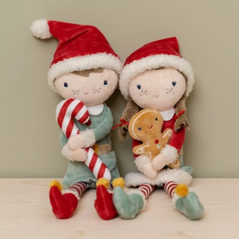 Rosa Muñeca Blandita Navidad Little Dutch - Imagen 4