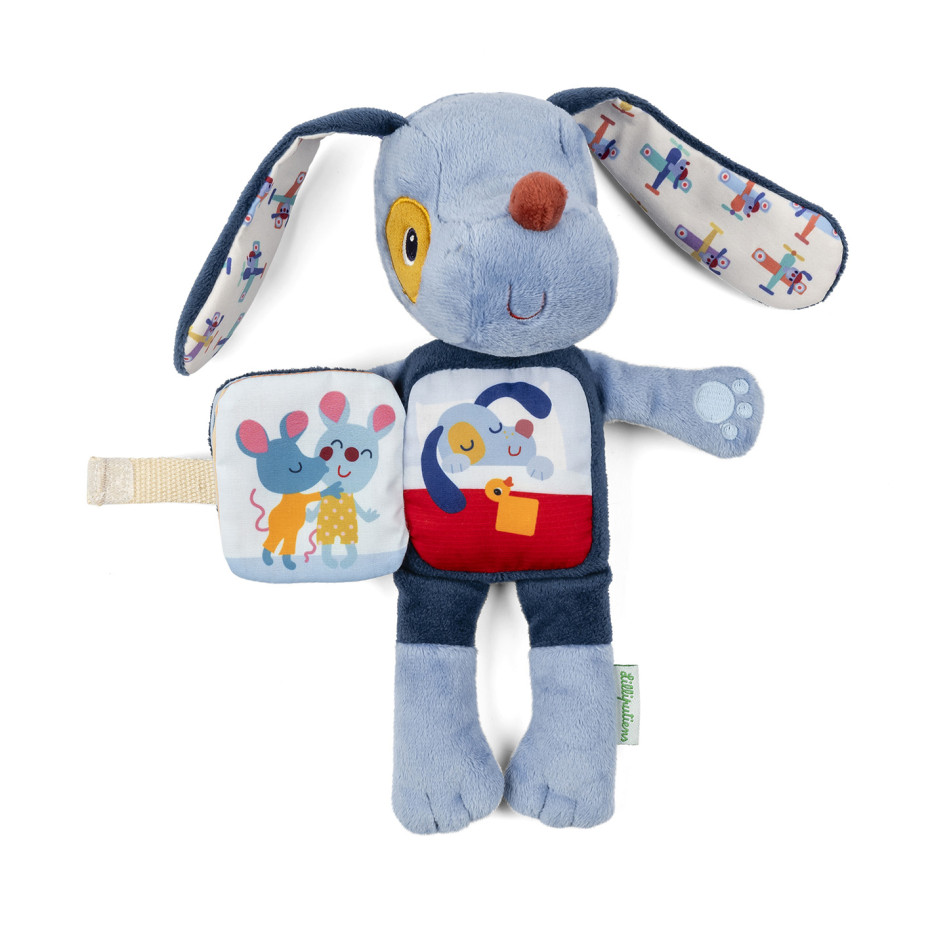Peluche y Libro de Tela Fosforescente Jules el Perro - Imagen 3