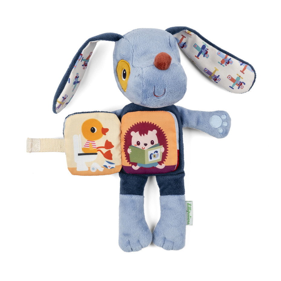Peluche y Libro de Tela Fosforescente Jules el Perro - Imagen 4
