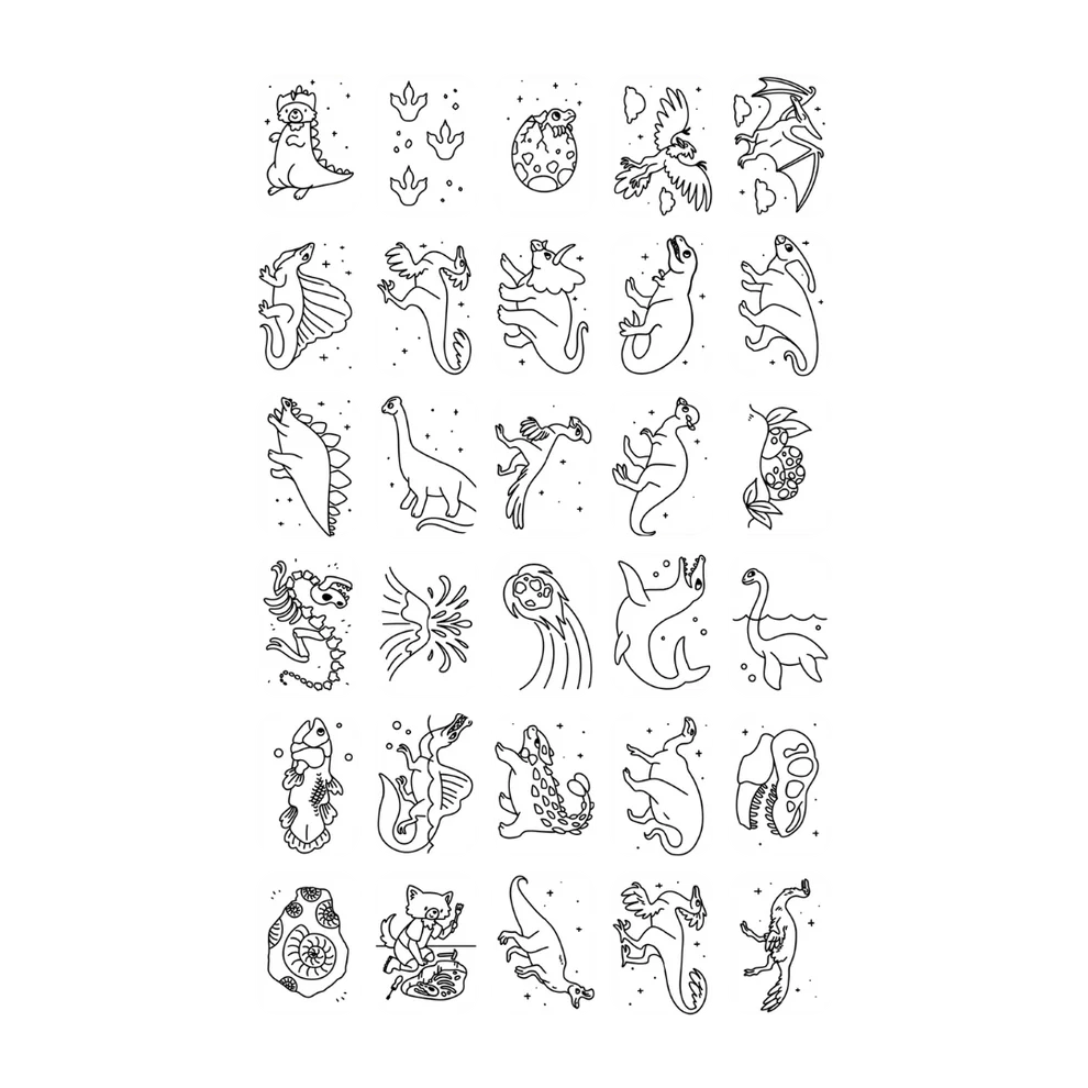 Plantillas Kidydraw Mini Galaxia y Dinosaurios - Imagen 6
