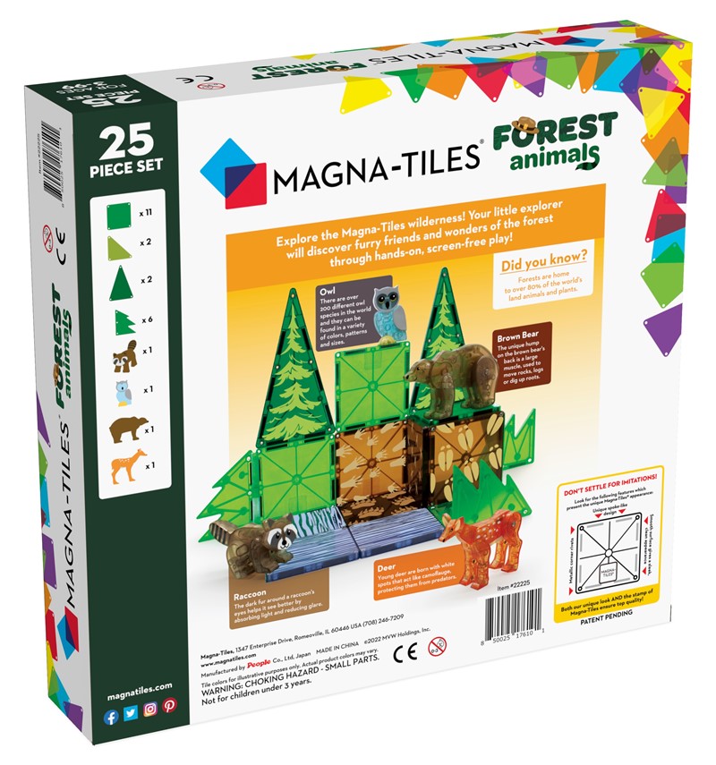 MAGNA-T Forest Animals™ Set 25 pcs - Imagen 2