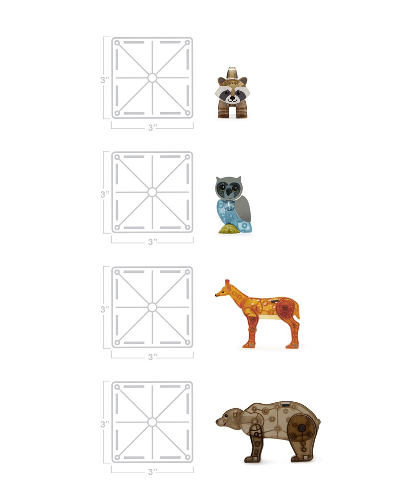 MAGNA-T Forest Animals™ Set 25 pcs - Imagen 10