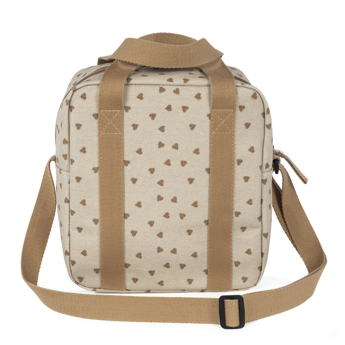 Bolsa Térmica Biberones Bebés Corazones Poppy Canela - Imagen 4