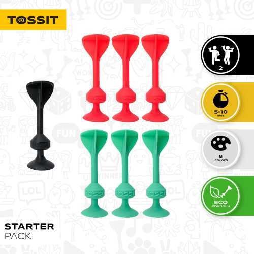 Tossit 7 Dardos Silicona Starter Rojo + Verde - Imagen 2